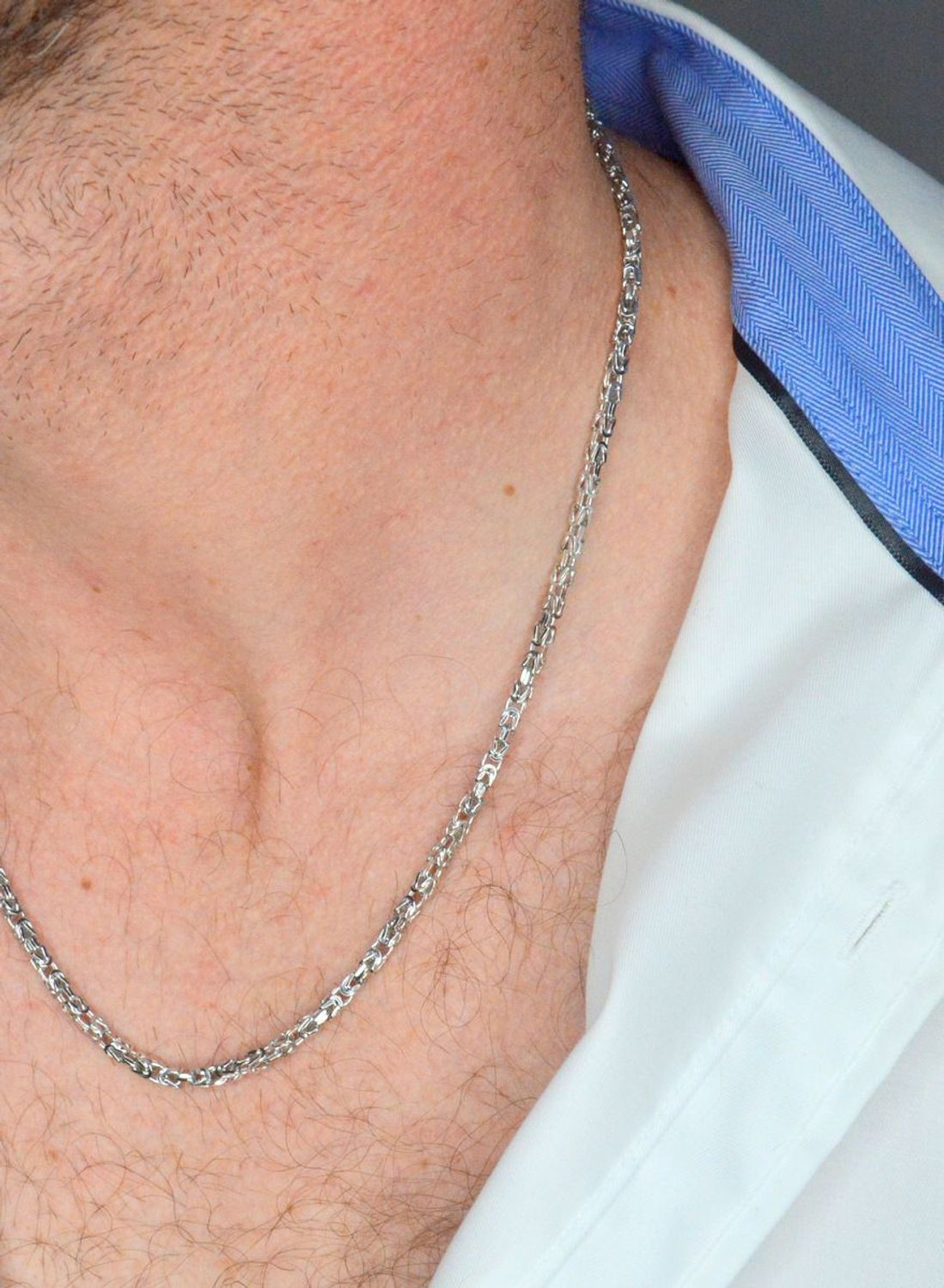 Łańcuszek srebrny splot królewski 925, DIA-LAN-12522R-925 2,7mm Naszyjnik męski srebrny splot typu królewski to propozycja od sklepu Jubilerskiego Diament. Naszyjnik stanowi mocny, efektowny.jpg